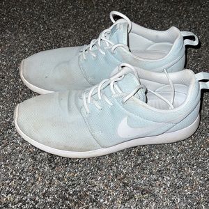 Mint colored nike shoes